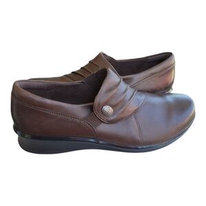 Clarks Brown Leather Loafers for Men